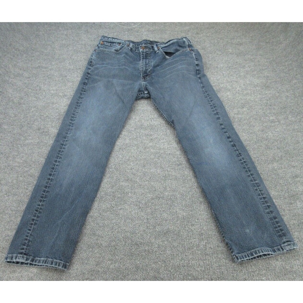 Levi Strauss Mens 505 Regular Straight Blue Denim Jeans 34x30